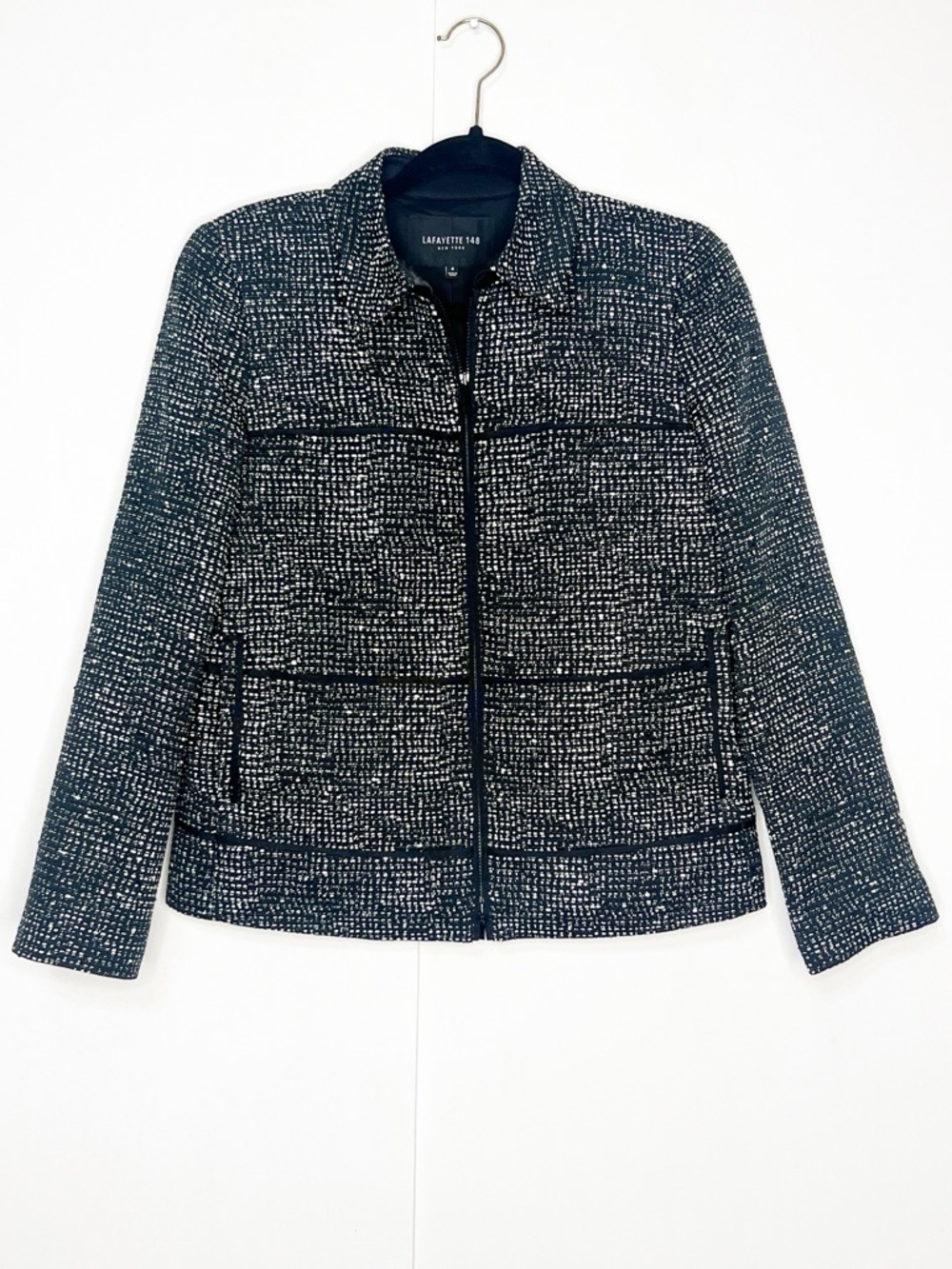 Lafayette 148 Black Zip Front‎ Jacket